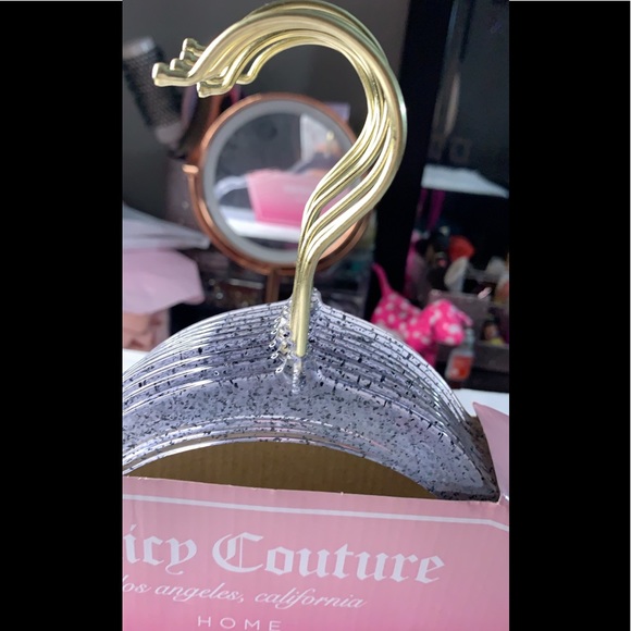 Juicy Couture Other - Juicy couture black glitter with gold hangers